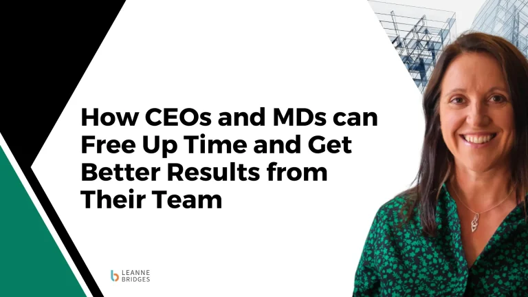 How CEOs and MDs can Free Up Time and Get Better Results from Their Team with the Free High-Performance Planner